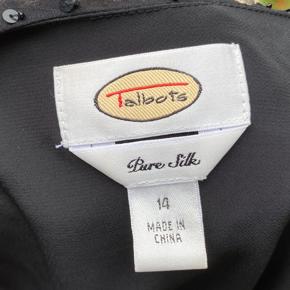 Talbot silk beaded top with side zipper - Picture 6 of 6